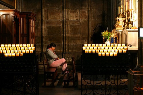 praying candles